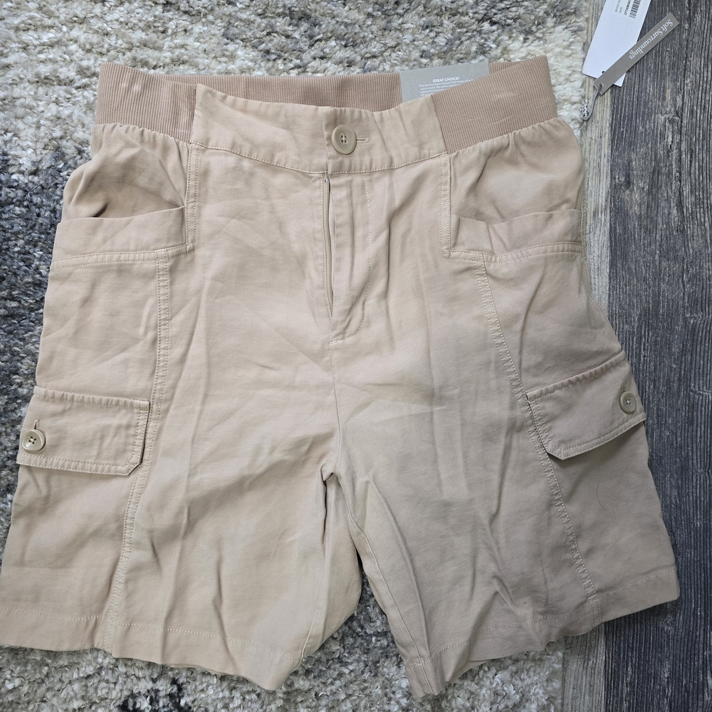 Soft Surroundings Beige Cargo Shorts